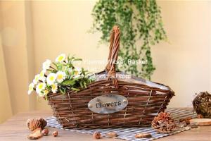 Wholesale wicker basket manufacturer wicker garden basket willow plant baskets stock fast shipment from china suppliers