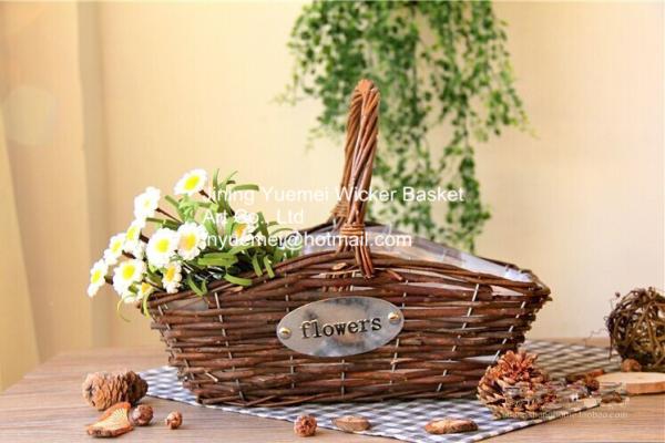 wicker basket manufacturer wicker garden basket willow plant baskets stock fast