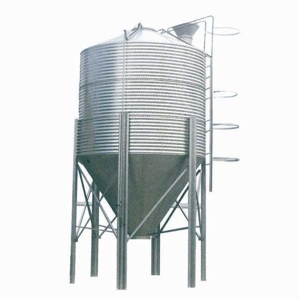 High Strength Steel Hopper Bins Feed Storage Assembly With Hot Galvanized Steel