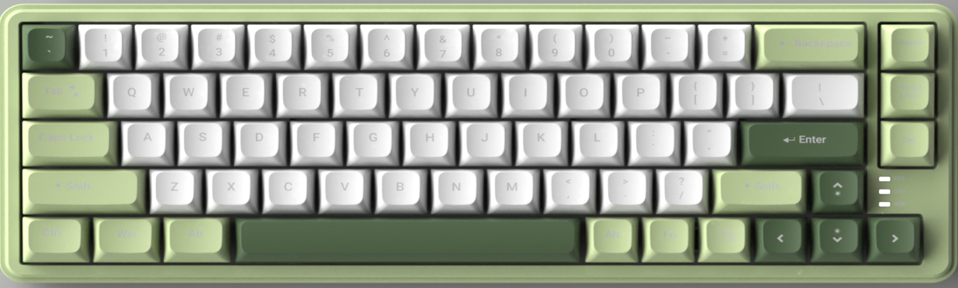 67-key Membrane Keyboard Wired Waterproof Drop-proof Ultra-thin Design Colorful Backlight ABS With Built-in Iron Plate