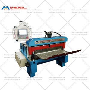 China Trapezoidal Curving Roof Arching Steel Panel Roll Forming Machine on sale