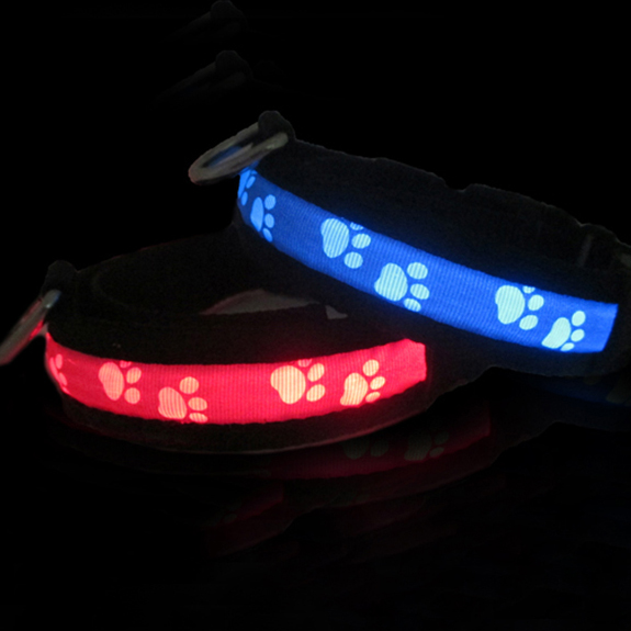 C903 Wholesale Abs Plastic Glowing Dog Collar Led USB Rechargeable Safety Collar