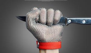 Wholesale SS304 Stainless Steel Mesh Gloves , Stainless Steel Ring Mesh For Kitchen from china suppliers