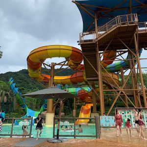 Kids Playground Swimming Pool Fiberglass Water Tube Slide for Children