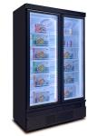Bottom Mount Automatic Defrost Glass Door Freezer PVC Door Frame