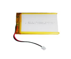 Wholesale Environmental 2000mAh Cell 45g 3.7V Li Polymer Battery 505063 from china suppliers