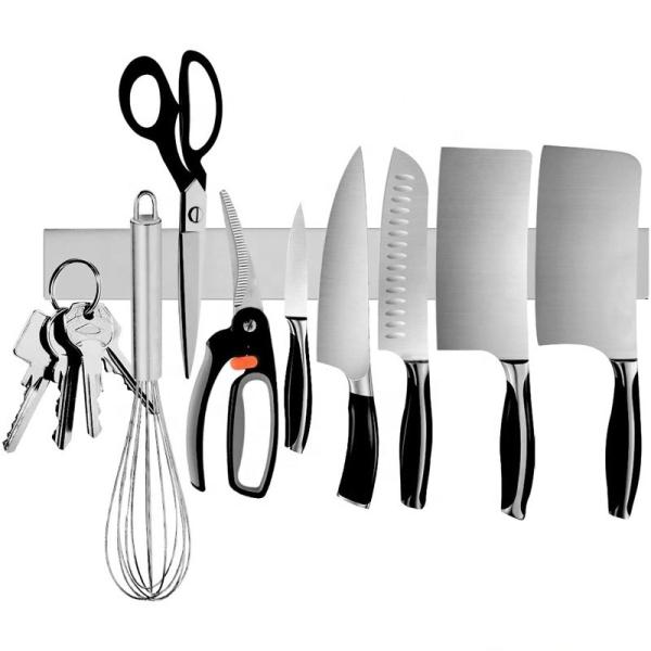 OEM ODM Accepted Gold Stainless Steel Magnet Strip Rack Magnetic Knife Holder