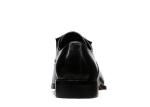 Round Toe Mens Black Dress Shoes , Fashion Designer Footwear For Men