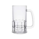 Shatterproof Plastic Beer Glasses With Handle 12oz Plastic Beer Stein Unbreakabl