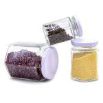Round Transparent 100ml Glass Jars for Honey Storage Food Packaging with Metal