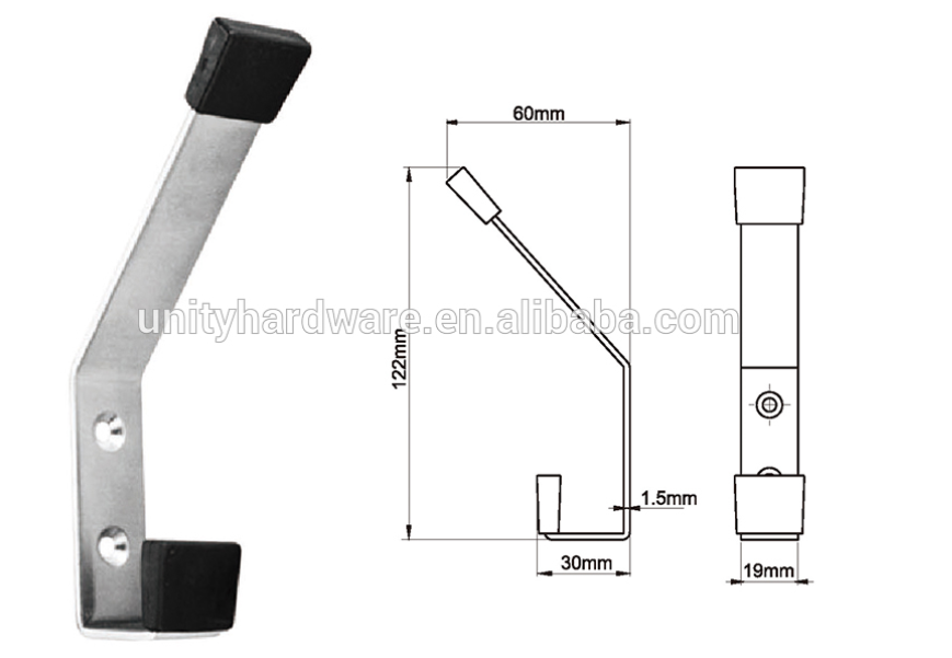Stainless Steel Flush Bolt Door Accessories for Fire Door Easy Installation Different Length Option