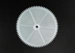 Medical Device High Precision Gears , 78 Teeth 40mm White Plastic Spur Gears