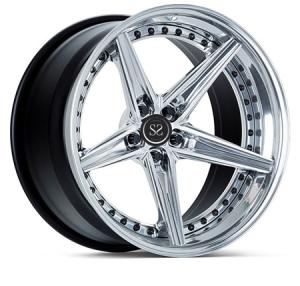 Wholesale Deep Lip Forged 3 Piece Brushed Wheels Alloy For Luxury Car from china suppliers