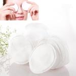 Pure White Soft Organic Cotton Face Pads High Absorption For Cosmetic Use