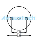 Customized Goodyear Air Spring 2B8-550 W01-358-7325 Firestone Suspension Air