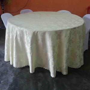 Wholesale white jacquard table cloth from china suppliers