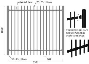Wholesale HERCULES Fence Panels 2100mm*2400mmm /1800mm *2350mm Garrison Panels from china suppliers