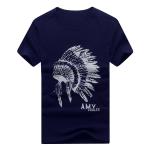 Men's short sleeve round collar T-shirt on season