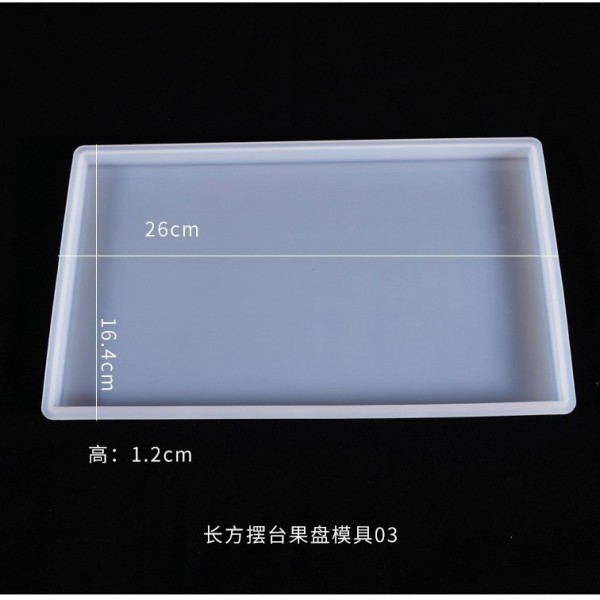 DIY crystal dropper mold irregular shaped mold rectangular fruit tray table ornament silicone mold
