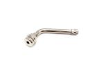 TR545D High Pressure Valve Stems 9.7mm Rim Hole Bend 60° Brass Nickel Plated