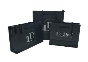 Wholesale Black Sustainable Personalised Paper Bags , Paper Shopping Bags With Handles from china suppliers
