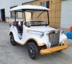 Electric Classic Car 6 Seater Vintage Cart Sightseeing Bus 4kw 72v 3+3 Seats