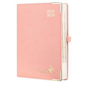 Wholesale PU Lether Custom Academic Planner A5 Size Daily Agenda Monochrome Inner Pages from china suppliers