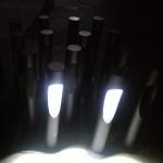 31.4 Inch Garden Lights Corten Steel Outdoor Lights SGS Garden Metal Ornaments