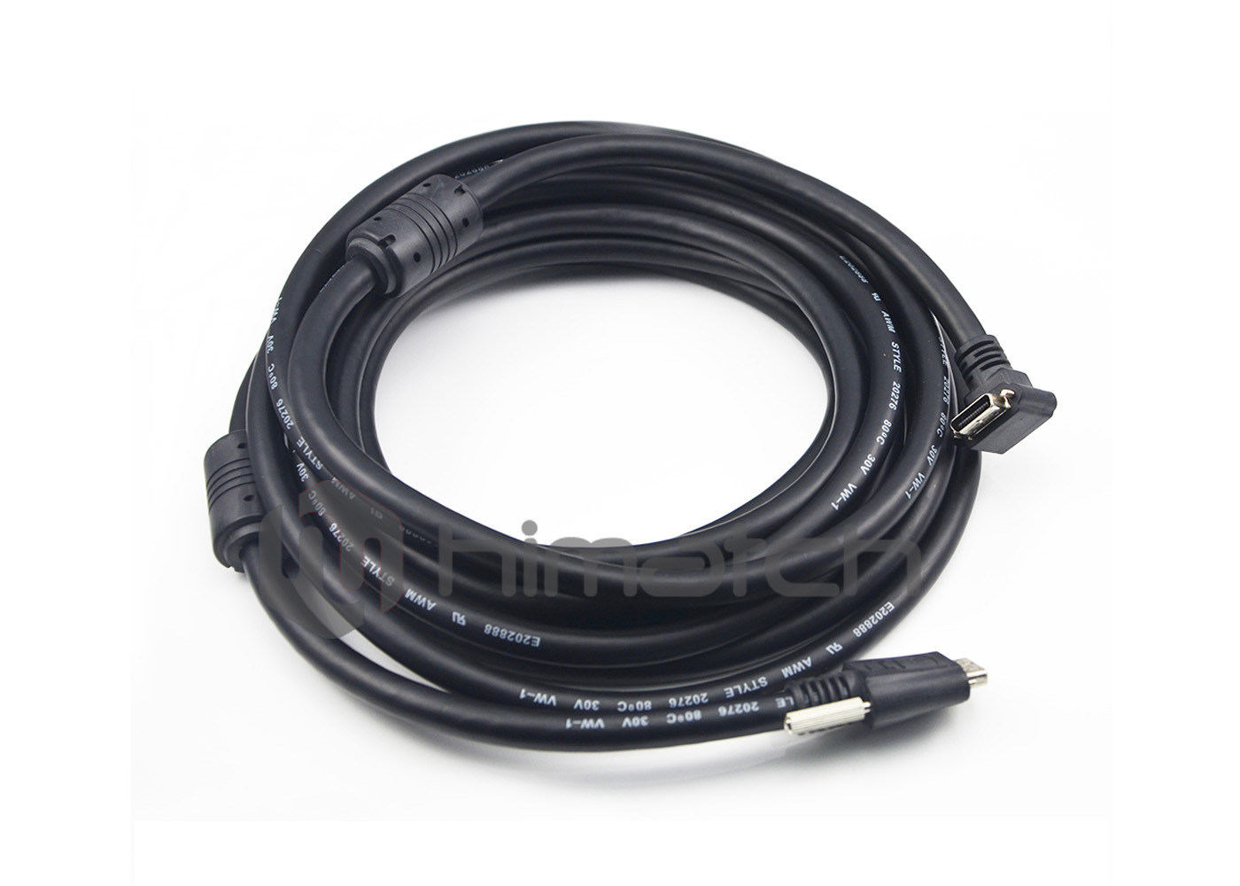 AIA PoCL Power on Camera Link Flexible Cable SDR Left Angled to MDR