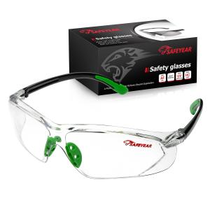 Wholesale ANSI Z87 Safety Glasses Goggles Anti UV Scratch Resistant Safety Glasses TPR Nose Tip from china suppliers