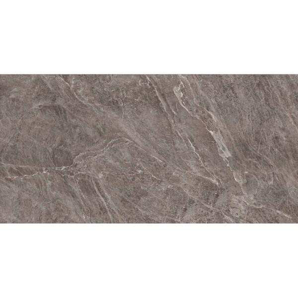 Bathroom Porcelain Floor Tile , Non Slip Marble Tile Polished Surface Brown Color