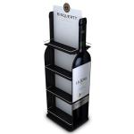 Creative Double Side Display Rack Wood Snacks Rotating Retail Display Stand
