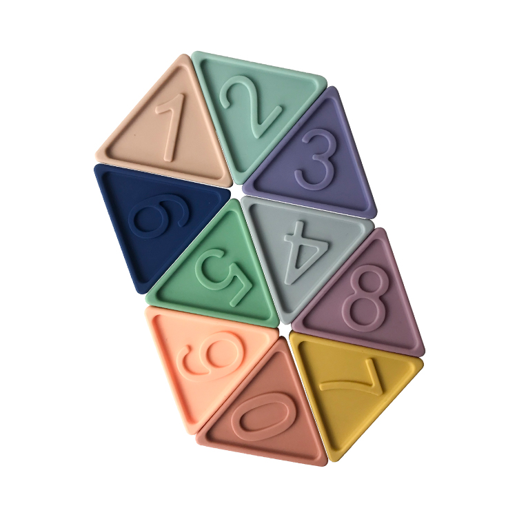 Developmental Children'S Educational Toy Animal Pattern Triangular Building Blocks