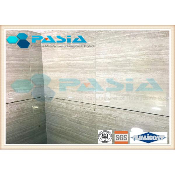 Interior Wall Design Lightweight Cladding Panels , Travertine Composite Stone Panels