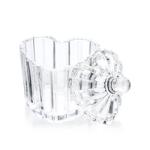 Heart crystal glass jewelry case box