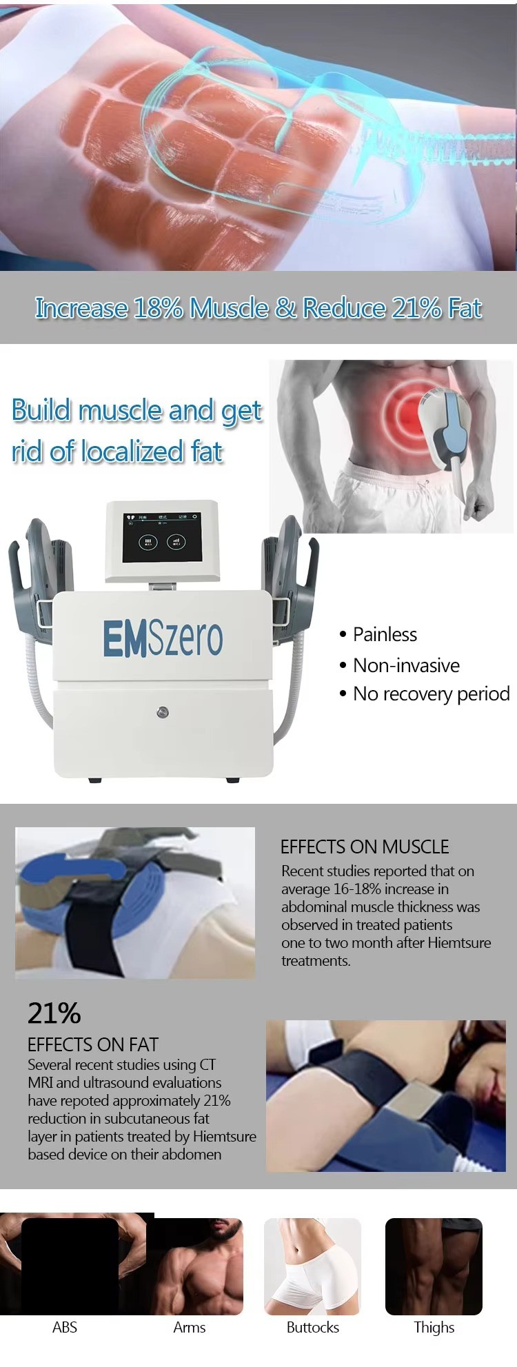 Slimming body firming skin burning EMS Home muscle-building Magnetic Lean plus Roller magnetic shaping sculpt fat removal