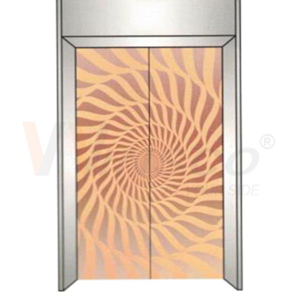 Quality 0.3-3mm Elevator Stainless Steel Sheet JIS Standard Bronze Coating Mirror Finish Etched for sale