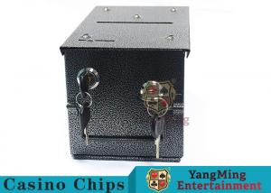 China Double - Lock Design Casino Cash Box With Thicker Metal Iron For Coins / Chips on sale