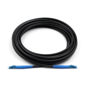 Wholesale Black Singlemode 9/125 OS2 Fiber Patch Cable , LSZH Armored Fiber Cable from china suppliers