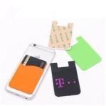 Adhesive FDA 3M Silicone Card Holder For Phone Custom