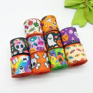 Wholesale Cute Cartoon Halloween Wired Ribbon 63mm Festival Halloween Grosgrain Ribbon from china suppliers