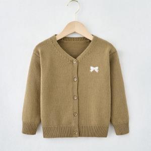 China Fashionable Baby Kids Sweater customized material multi color with buttons long sleeve sweater cardigan on sale