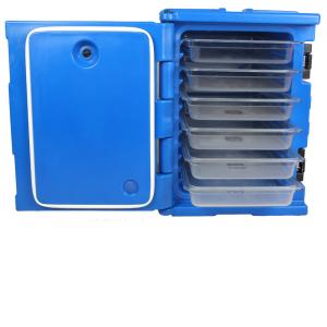 Wholesale 90L Capacity LLDPE Insulated Food Pan Carrier Four Wheels At Bottom from china suppliers