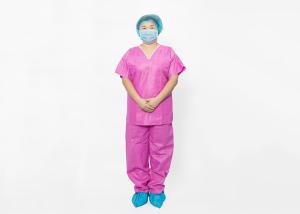 Wholesale Medical 42g Blue SMS Nonwoven Disposable Scrub Suit from china suppliers