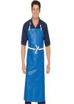 Blue Color Disposable Plastic Aprons Protective Clothing Oil Resistant Free