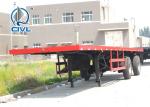 40 Feet Container Carrying Semi Trailer Trucks / Flatbed Container Semi Trailer