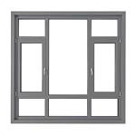 8-way Seal Hurricane Proof Standardized Production Aluminum Casement Windows
