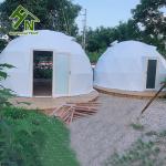 Small Dome Tent Camping Igloo Geodesic Dome Tent Install On The Snow