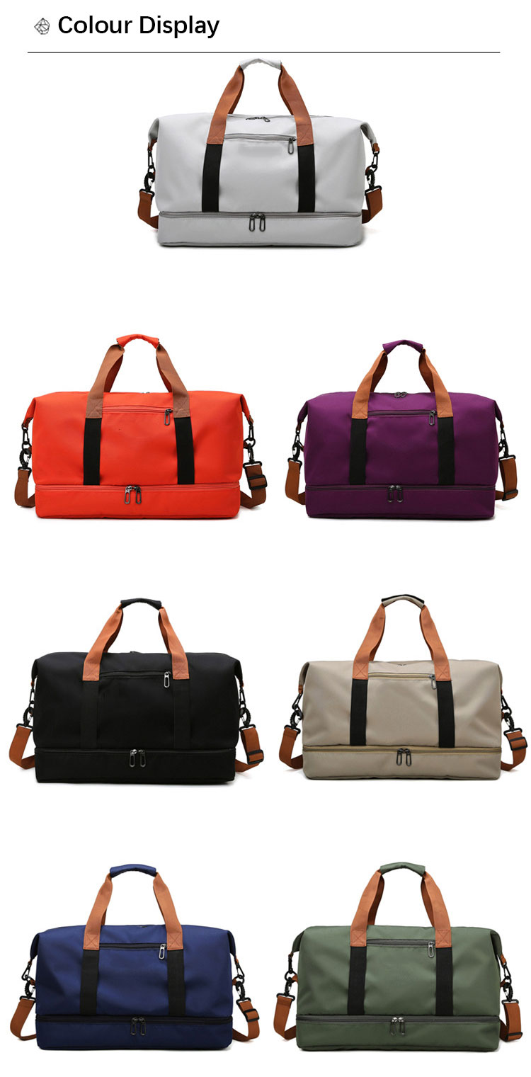 Fashion Designer Overnight Duffel Bag , Oxford Womens Workout Bag Customized Logo