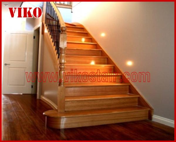 Wrought Iron Staircase VK107S Wrought Iron Handrail Tread Beech,Railing tempered